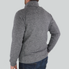 Zusa Men's Grey Heather Midtown Fleece Full Zip