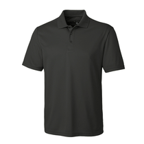 Clique Men's Charcoal Grey S/S Ice Pique Polo