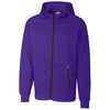 Clique Men's College Purple Lund Fleece Zip Hoodie