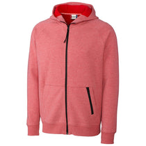 Clique Men's Red Lund Fleece Zip Hoodie