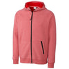 Clique Men's Red Lund Fleece Zip Hoodie