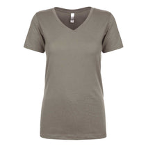 Next Level Women's Warm Grey Ideal V-Neck Tee