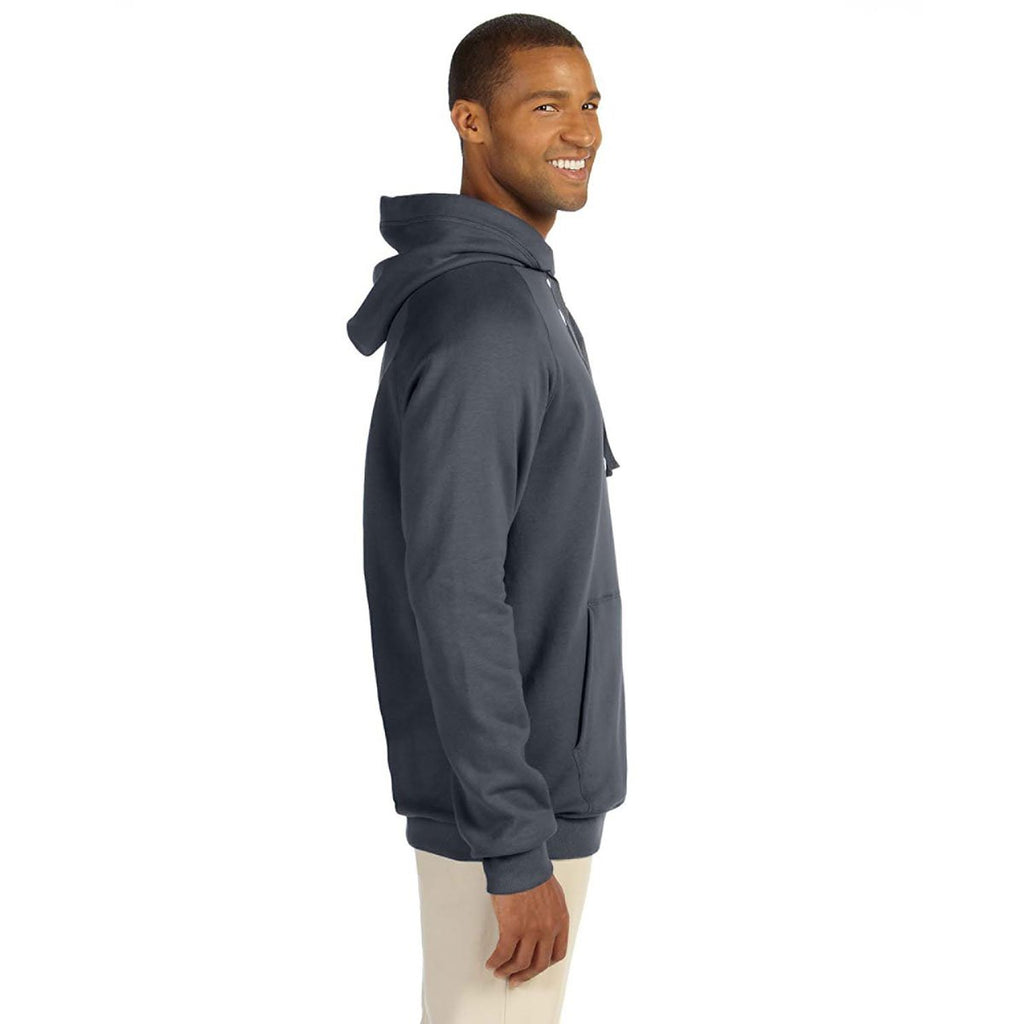 Hanes Men's Charcoal Heather 7.2 oz. Nano Pullover Hood