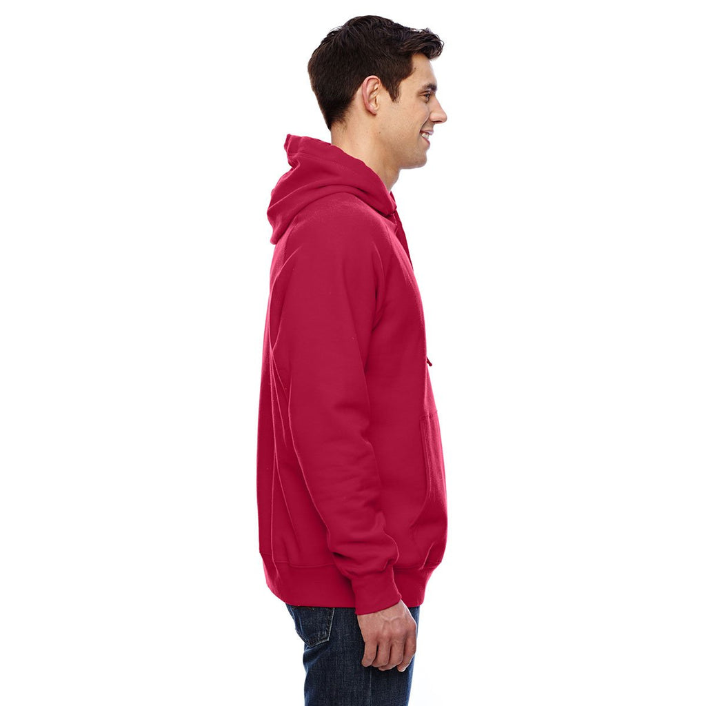 Hanes Men's Deep Red 7.2 oz. Nano Pullover Hood