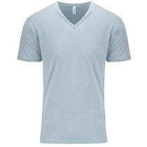 Next Level Men's Light Blue Premium Fitted Short-Sleeve V-Neck Tee