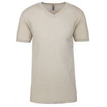 Next Level Men's Sand Premium Fitted Short-Sleeve V-Neck Tee
