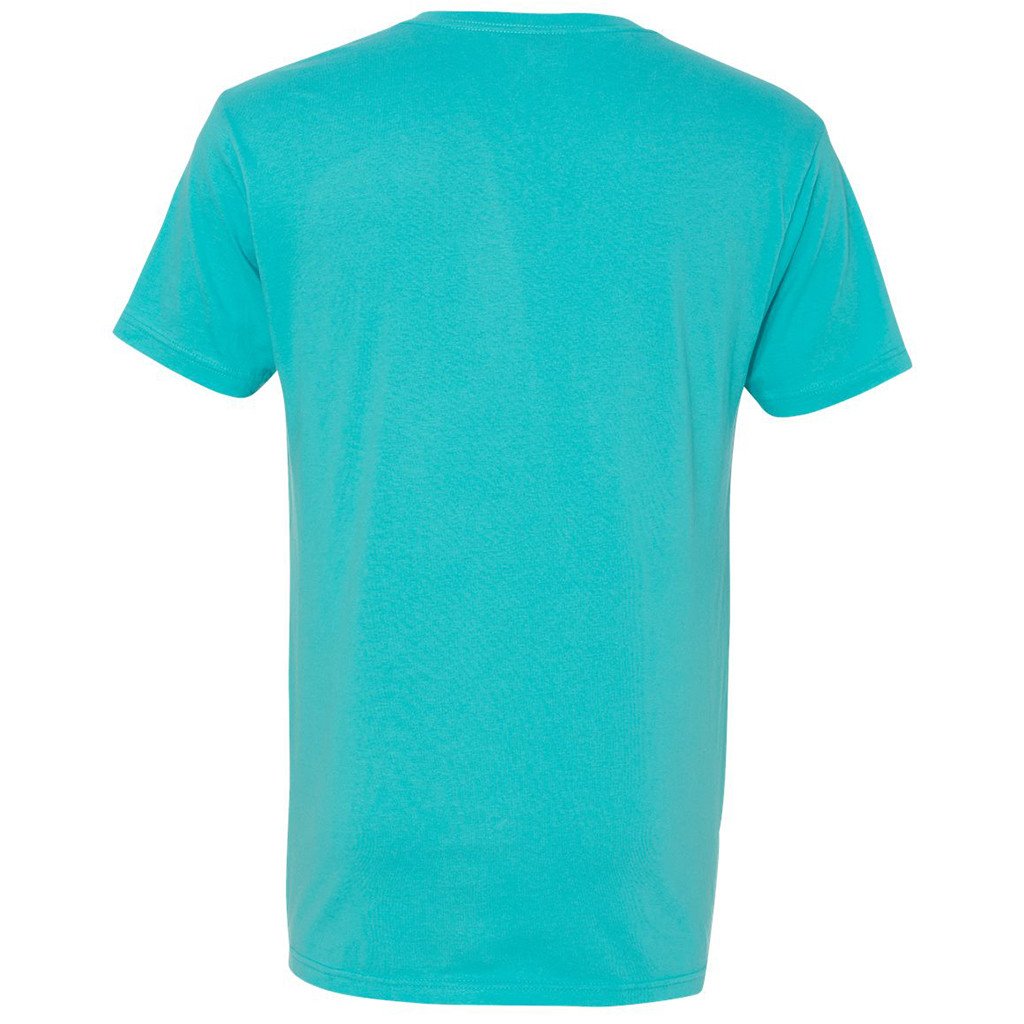 Next Level Men's Tahiti Blue Premium Fitted Short-Sleeve V-Neck Tee
