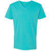 Next Level Men's Tahiti Blue Premium Fitted Short-Sleeve V-Neck Tee
