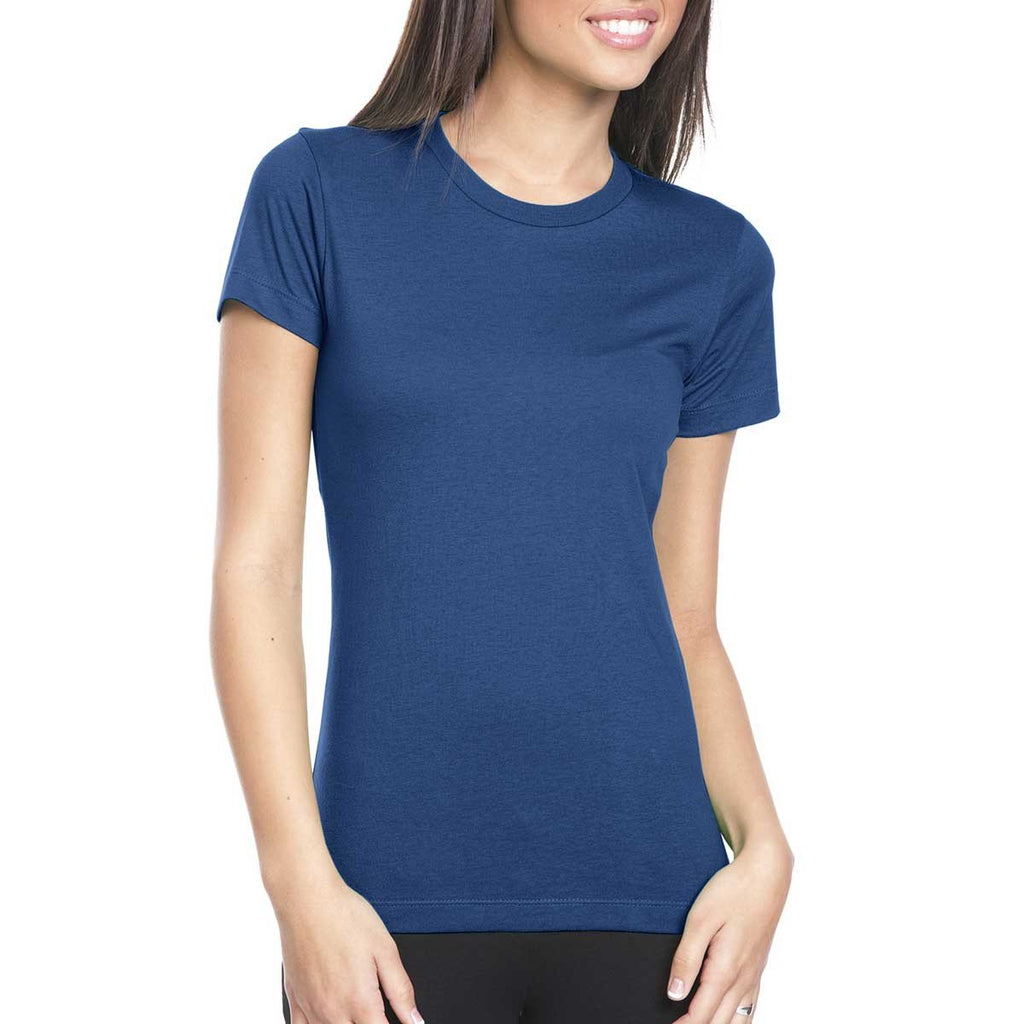 Next Level Women's Cool Blue Boyfriend Tee