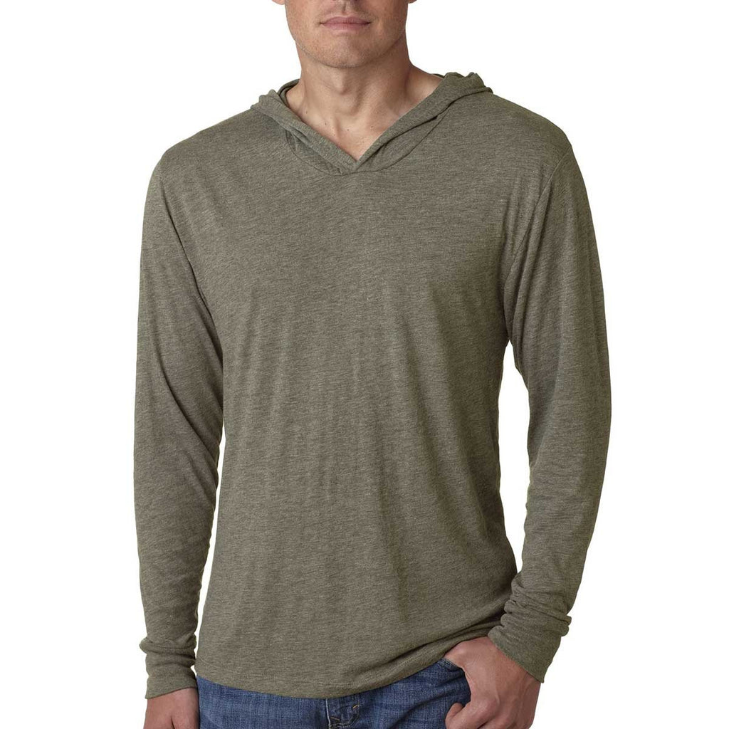 Next Level Unisex Venetian Gray Triblend Long Sleeve Hoodie