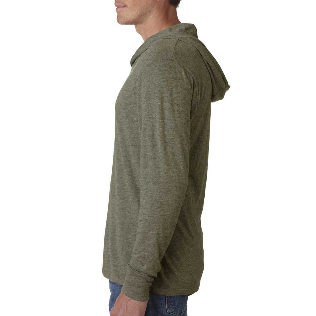 Next Level Unisex Venetian Gray Triblend Long Sleeve Hoodie