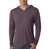 Next Level Unisex Vintage Purple Triblend Long Sleeve Hoodie
