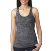 Next Level Women's Dark Grey Burnout Racerback Tank