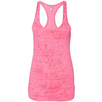 Next Level Women's Neon Pink Burnout Racerback Tank