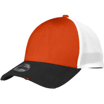 New Era Black/Deep Orange/White Vintage Mesh Cap