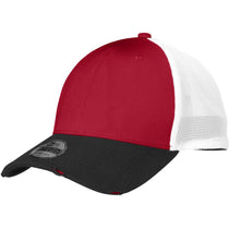 New Era Black/Scarlet/White Vintage Mesh Cap