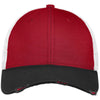 New Era Black/Scarlet/White Vintage Mesh Cap