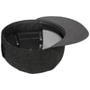 New Era Black Shadow Heather/Graphite Striped Flat Bill Snapback Cap