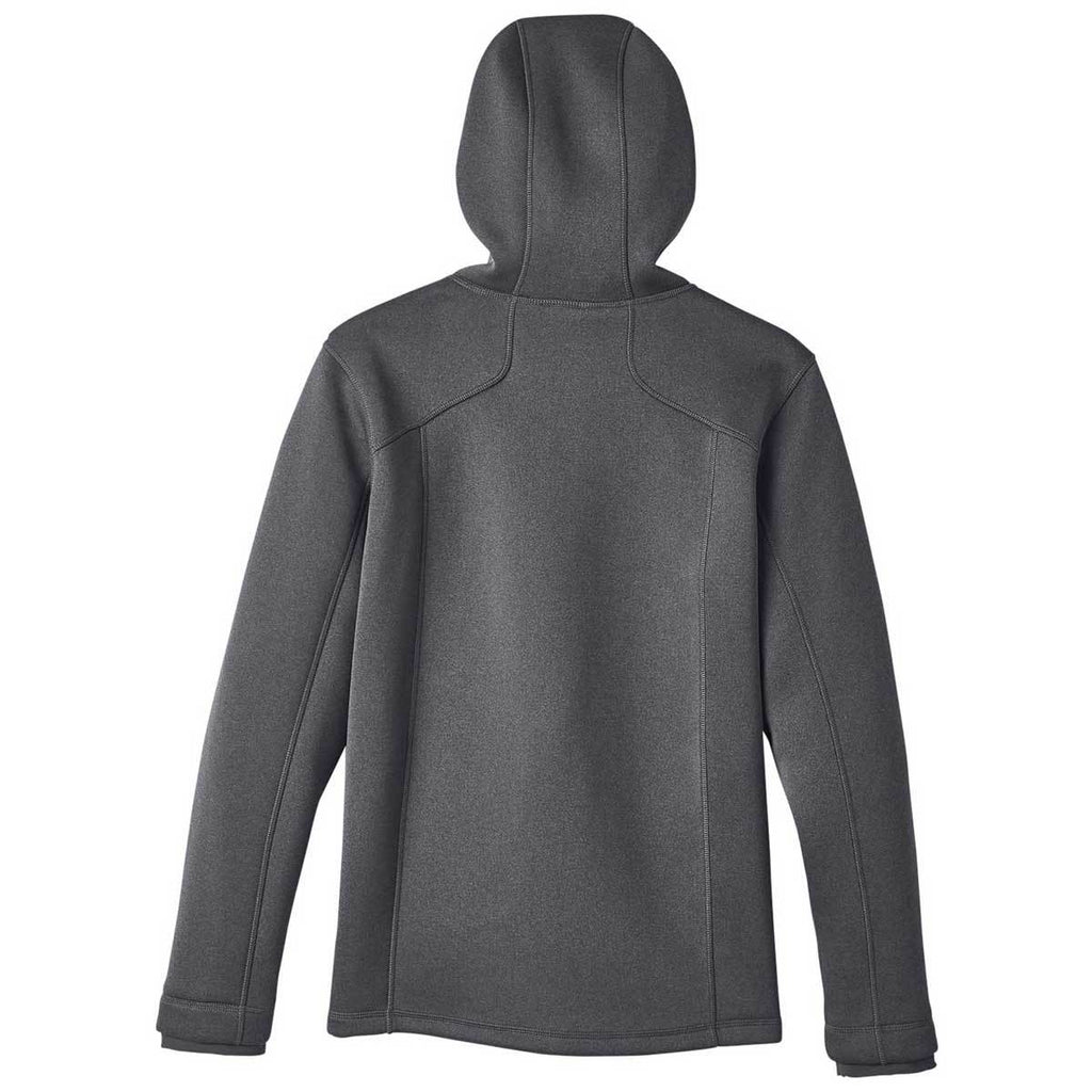 North End Men's Carbon Heather/Black Paramount Bonded Knit Jacket