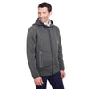 North End Men's Carbon Heather/Black Paramount Bonded Knit Jacket