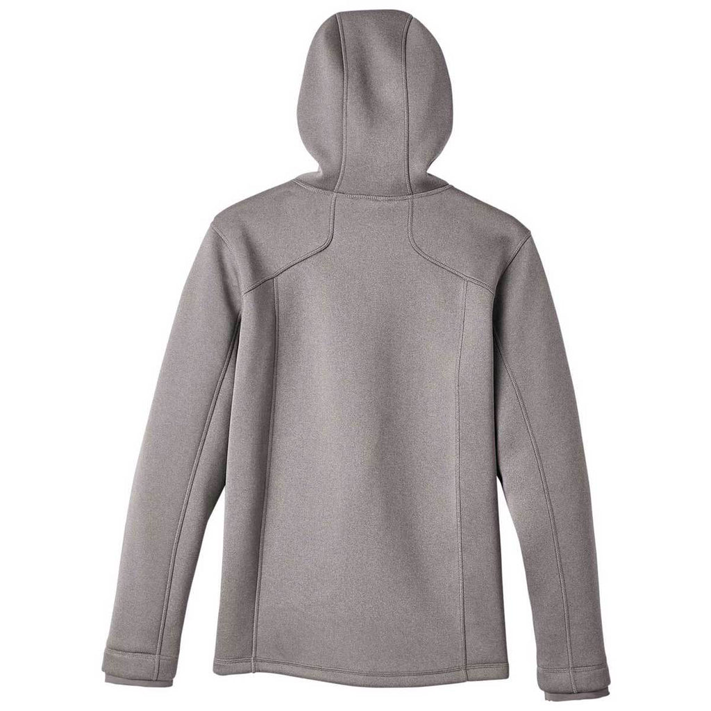 North End Men's Light Heather/Carbon Paramount Bonded Knit Jacket