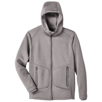 North End Men's Light Heather/Carbon Paramount Bonded Knit Jacket