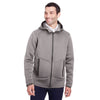 North End Men's Light Heather/Carbon Paramount Bonded Knit Jacket
