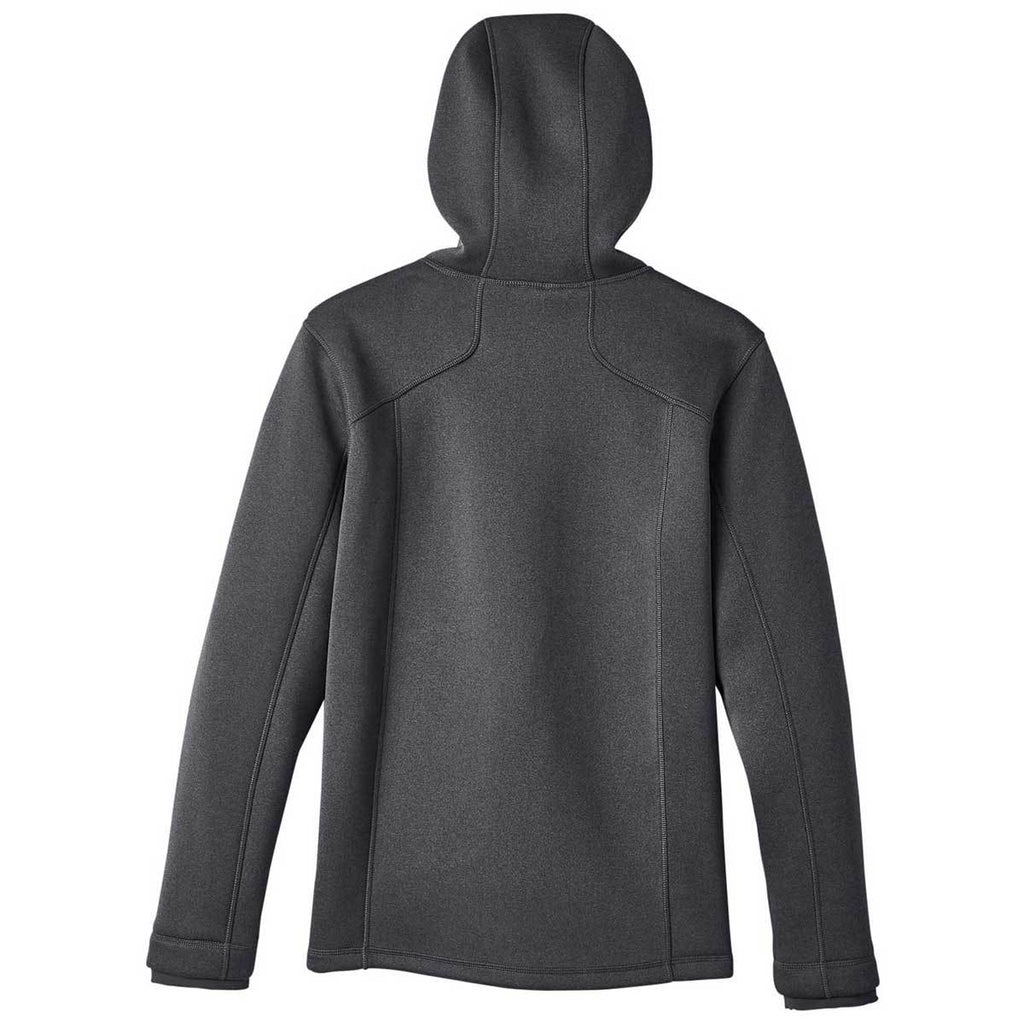 North End Men's Black Heather/Carbon Paramount Bonded Knit Jacket