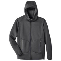 North End Men's Black Heather/Carbon Paramount Bonded Knit Jacket