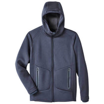North End Men's Classic Navy Heather/Carbon Paramount Bonded Knit Jacket