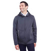 North End Men's Classic Navy Heather/Carbon Paramount Bonded Knit Jacket