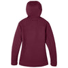 North End Women's Burgundy Heather/Olympic Blue Paramount Bonded Knit Jacket