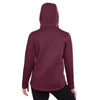 North End Women's Burgundy Heather/Olympic Blue Paramount Bonded Knit Jacket