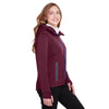 North End Women's Burgundy Heather/Olympic Blue Paramount Bonded Knit Jacket
