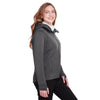 North End Women's Carbon Heather/Black Paramount Bonded Knit Jacket