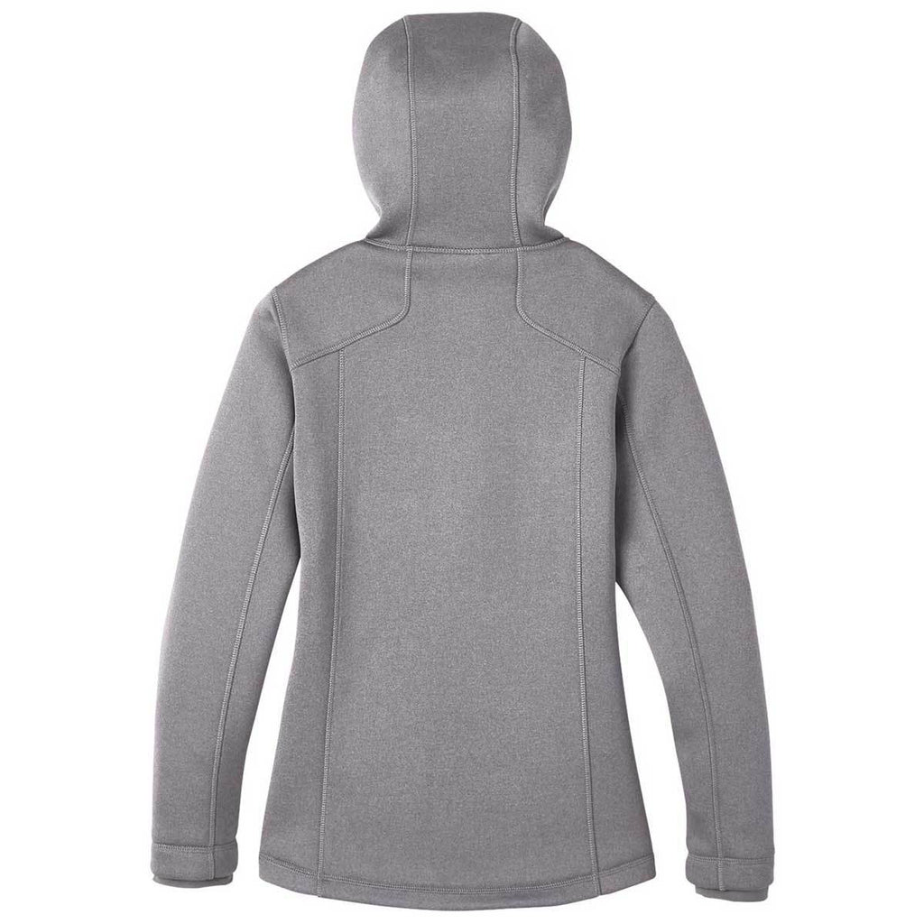 North End Women's Light Heather/Carbon Paramount Bonded Knit Jacket