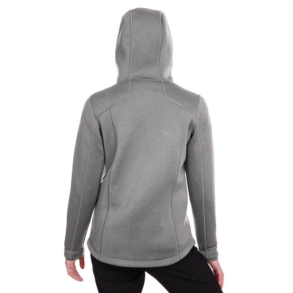 North End Women's Light Heather/Carbon Paramount Bonded Knit Jacket