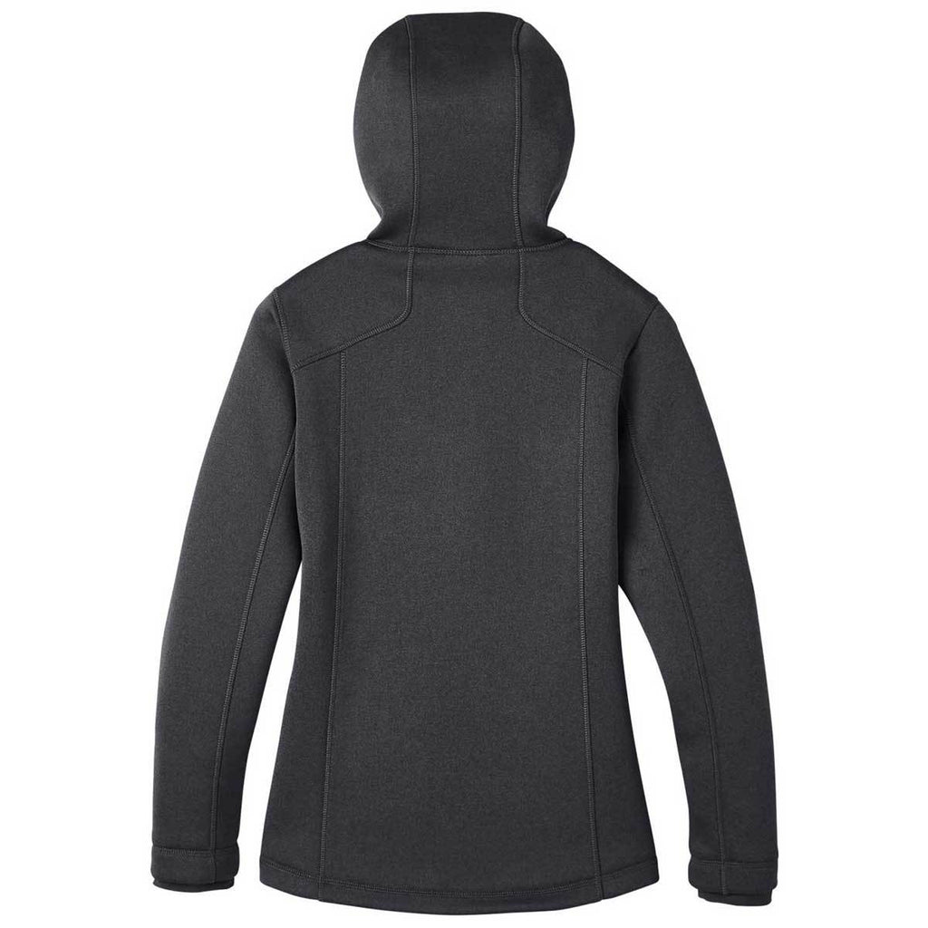 North End Women's Black Heather/Carbon Paramount Bonded Knit Jacket