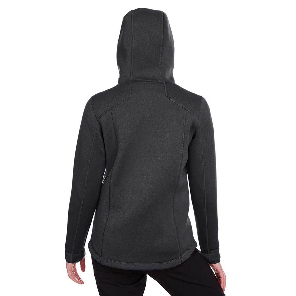 North End Women's Black Heather/Carbon Paramount Bonded Knit Jacket