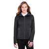 North End Women's Black Heather/Carbon Paramount Bonded Knit Jacket