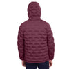 North End Men's Burgundy/Olympic Blue Loft Puffer Jacket