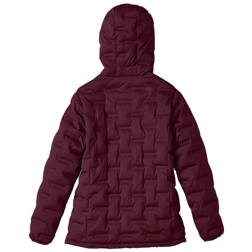 North End Women's Burgundy/Olympic Blue Loft Puffer Jacket