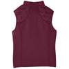 North End Women's Burgundy/Burgundy Heather/Olympic Blue Pioneer Hybrid Vest