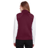 North End Women's Burgundy/Burgundy Heather/Olympic Blue Pioneer Hybrid Vest