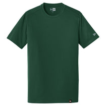 New Era Men's Dark Green Heritage Blend Crew Tee