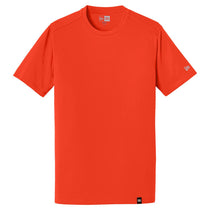 New Era Men's Deep Orange Heritage Blend Crew Tee