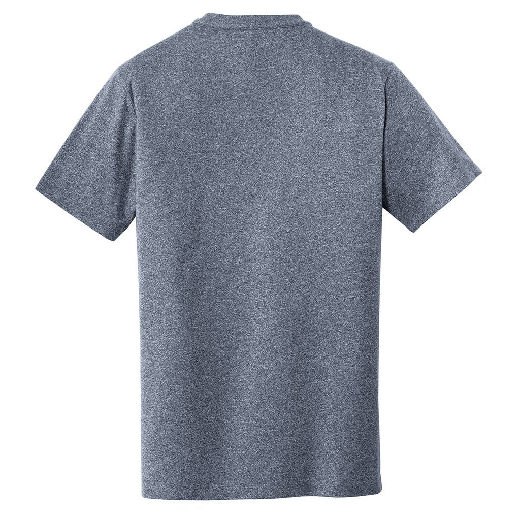 New Era Men's True Navy Twist Heritage Blend Crew Tee