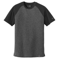 New Era Men's Black/Black Twist Heritage Blend Varsity Tee