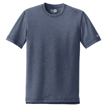 New Era Men's True Navy Heather Sueded Cotton Crew Tee