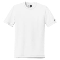 New Era Men's White Sueded Cotton Crew Tee
